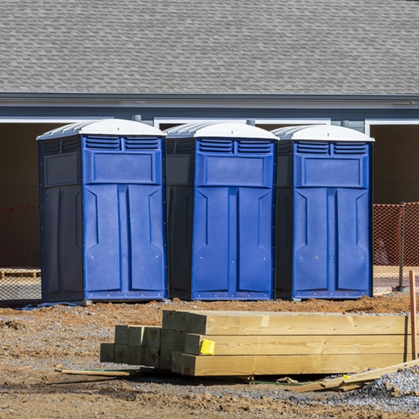 are there any restrictions on where i can place the portable toilets during my rental period in Royal Kunia